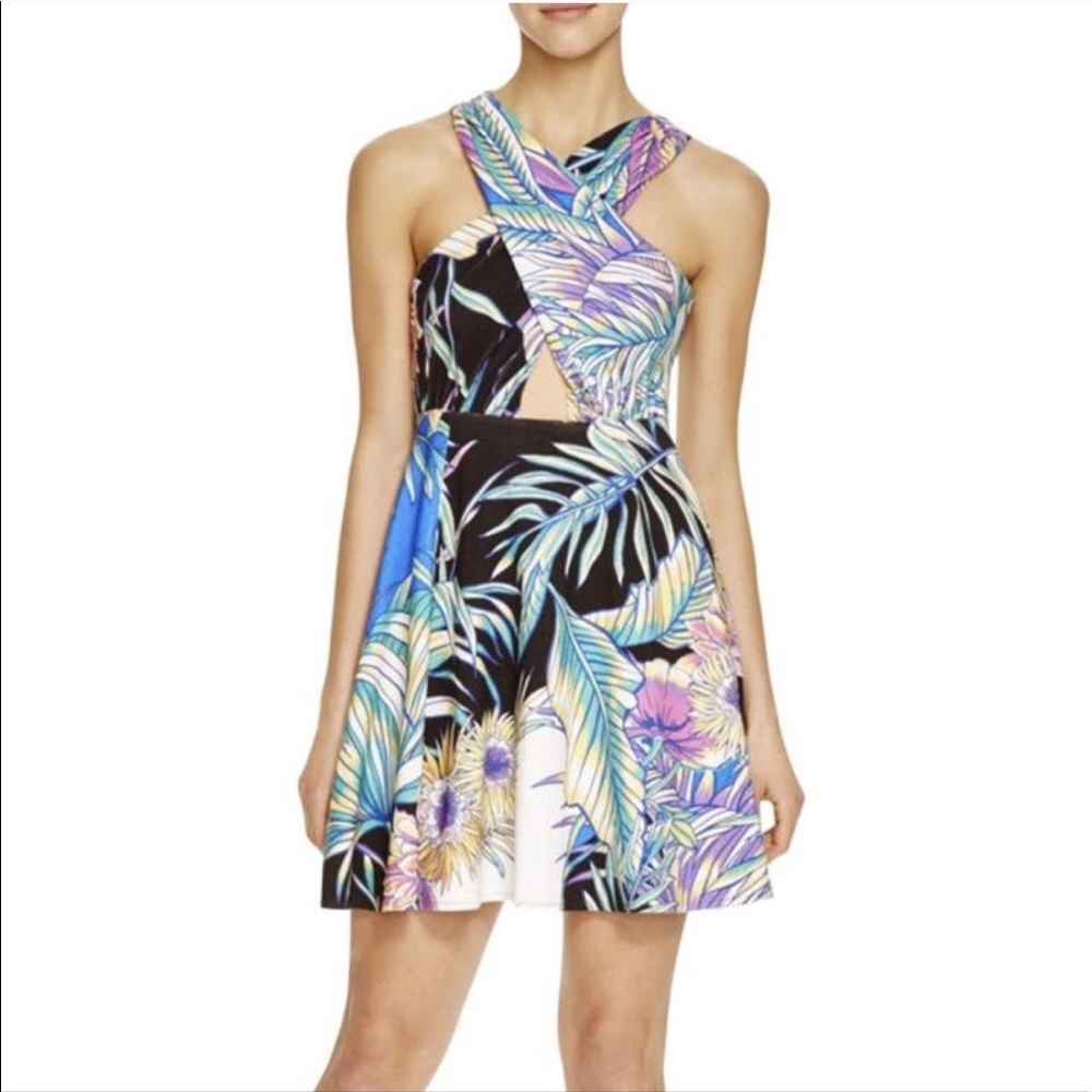 NWOT Mara Hoffman floral cutout dress